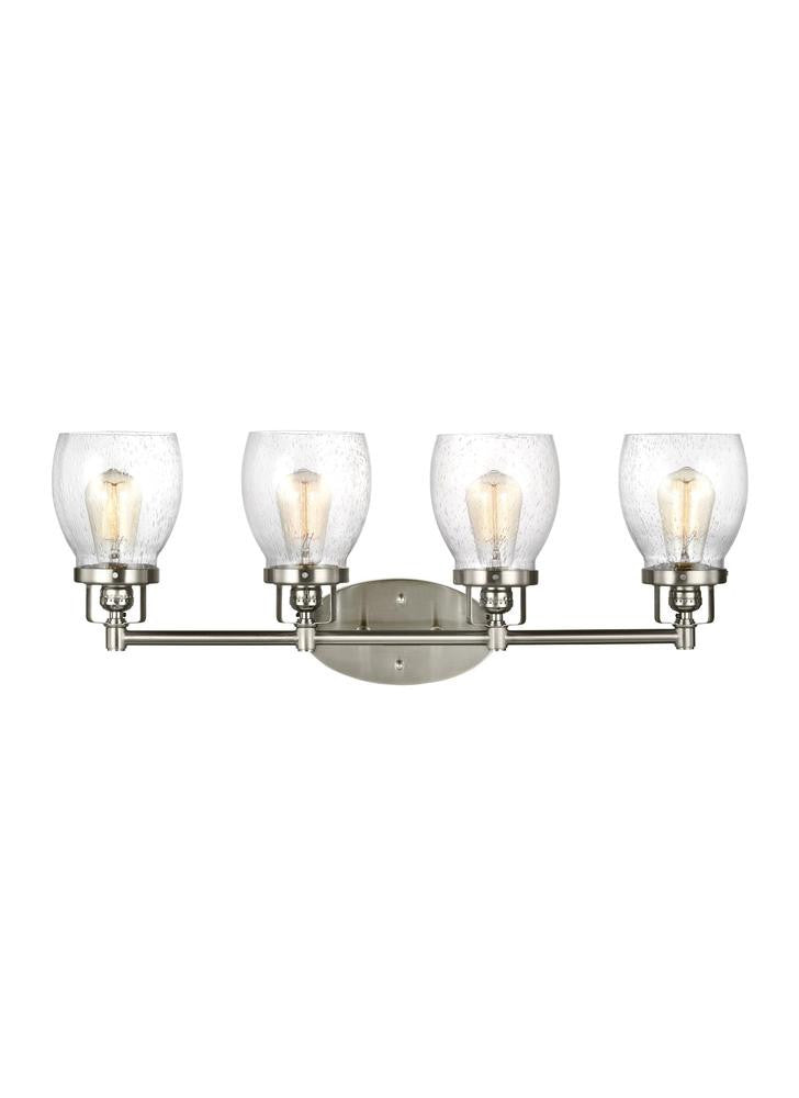Generation Lighting Belton Four Light Wall/ Bath Brushed Nickel