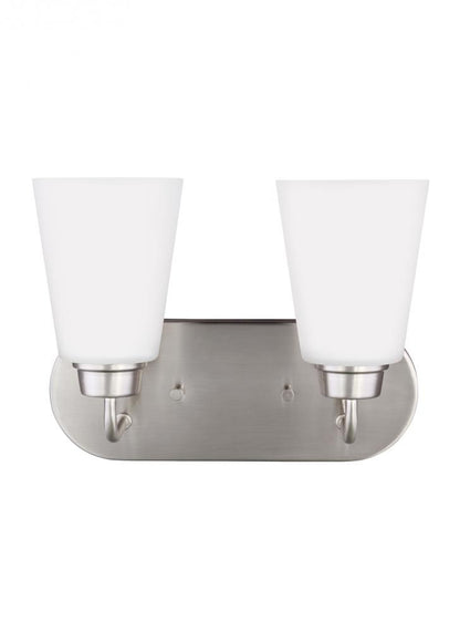Generation Lighting Kerrville Two Light Wall / Bath Brushed Nickel