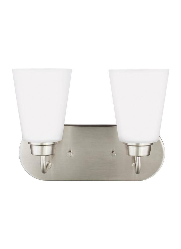 Generation Lighting Kerrville Two Light Wall / Bath Brushed Nickel