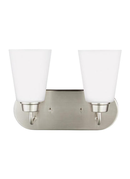 Generation Lighting Kerrville Two Light Wall / Bath Brushed Nickel