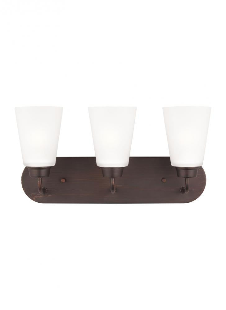 Generation Lighting Kerrville Three Light Wall / Bath Bronze