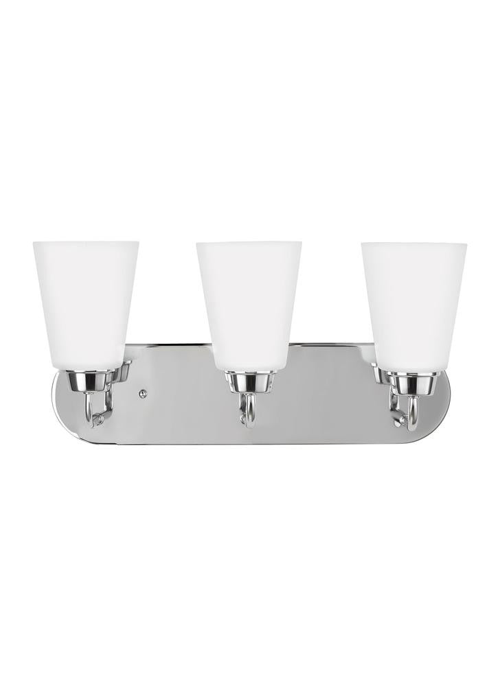 Generation Lighting Kerrville Three Light Wall / Bath Chrome