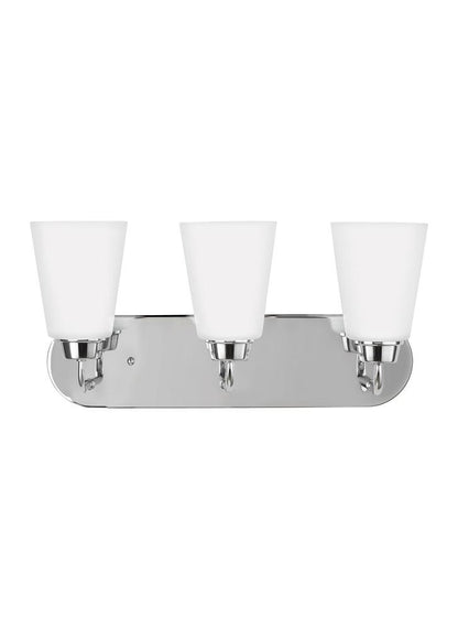 Generation Lighting Kerrville Three Light Wall / Bath Chrome