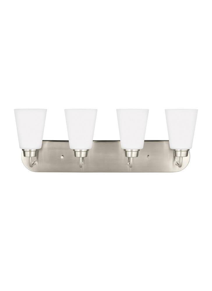 Generation Lighting Kerrville Four Light Wall / Bath Brushed Nickel