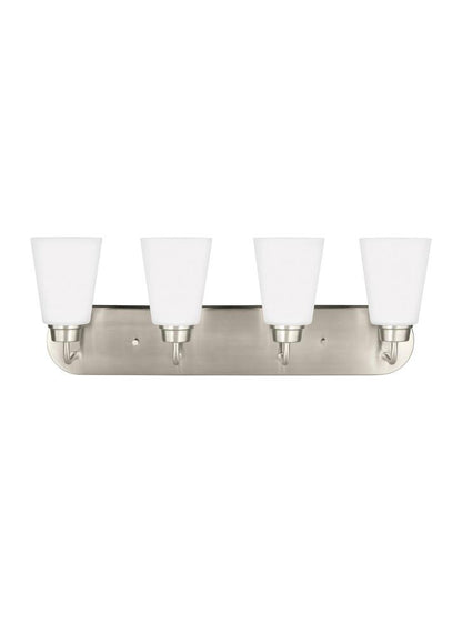 Generation Lighting Kerrville Four Light Wall / Bath Brushed Nickel