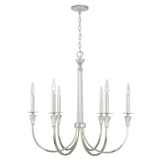 Capital Laurent Chandelier Polished Nickel