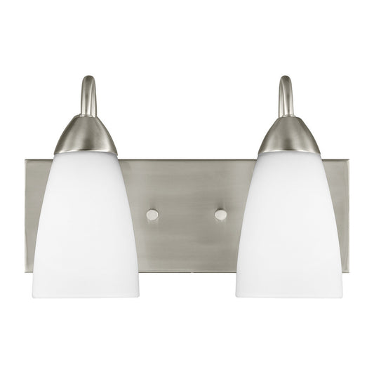 Generation Lighting Seville Two Light Wall / Bath Brushed Nickel