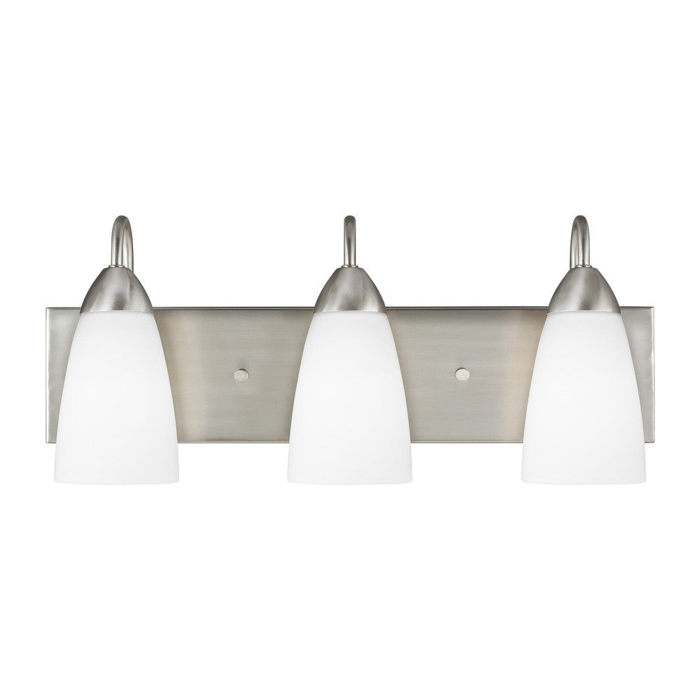 Generation Lighting Seville Three Light Wall / Bath Brushed Nickel