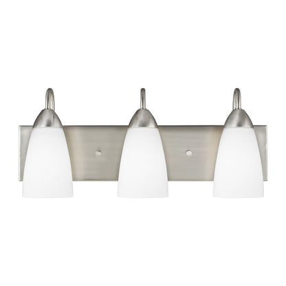 Generation Lighting Seville Three Light Wall / Bath Brushed Nickel