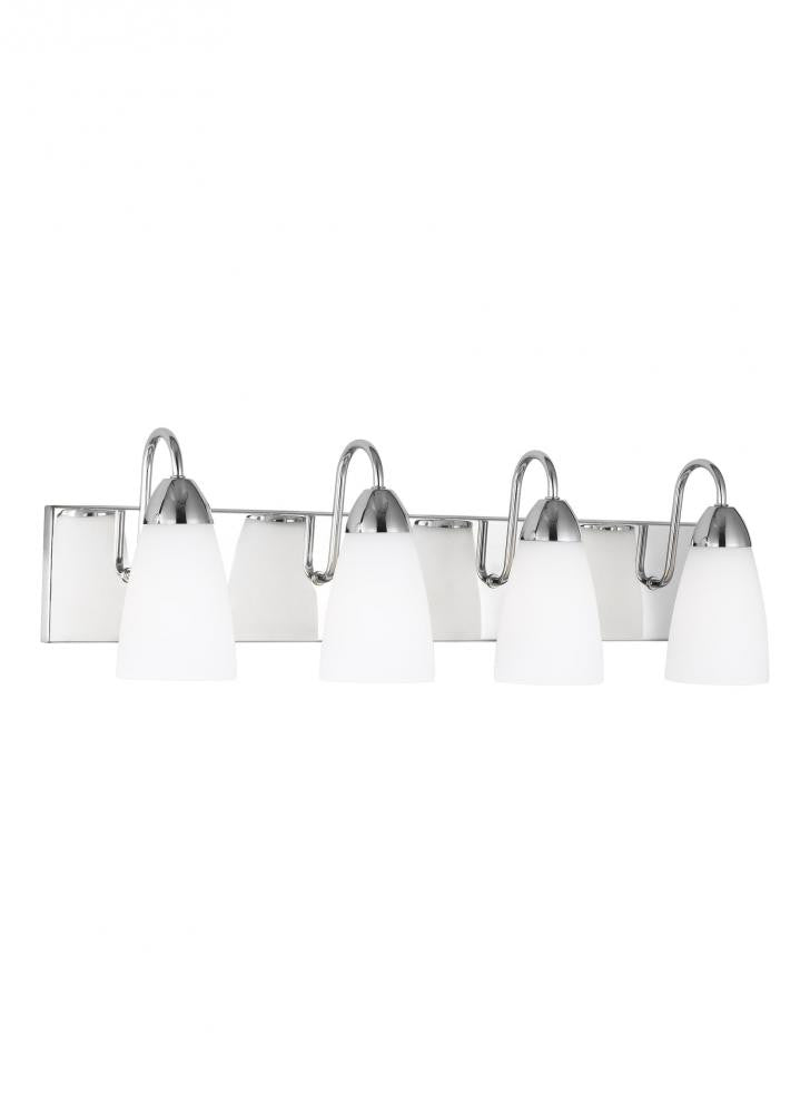 Generation Lighting Seville Four Light Wall / Bath Chrome