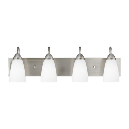 Generation Lighting Seville Four Light Wall / Bath Brushed Nickel