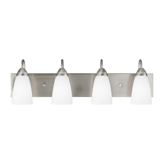 Generation Lighting Seville Four Light Wall / Bath Brushed Nickel