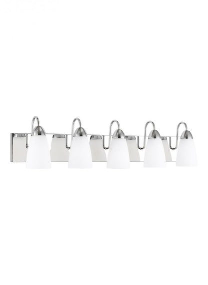 Generation Lighting Seville Five Light Wall / Bath Chrome