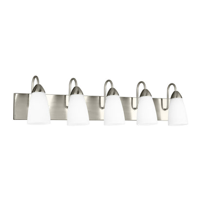 Generation Lighting Seville Five Light Wall / Bath Brushed Nickel