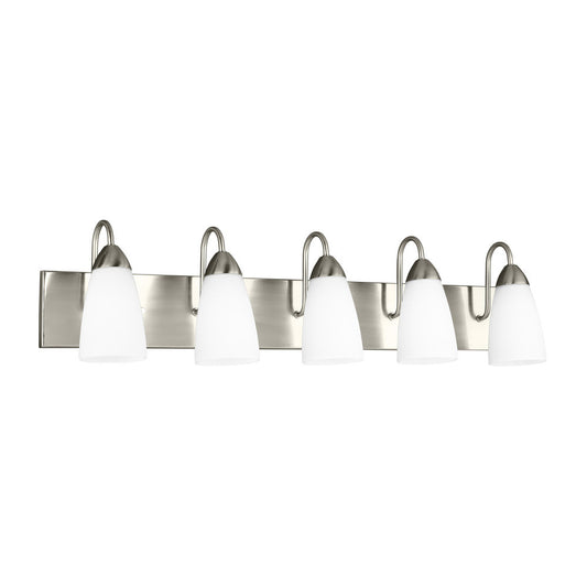 Generation Lighting Seville Five Light Wall / Bath Brushed Nickel