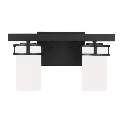 Generation Lighting Robie Two Light Wall / Bath Midnight Black