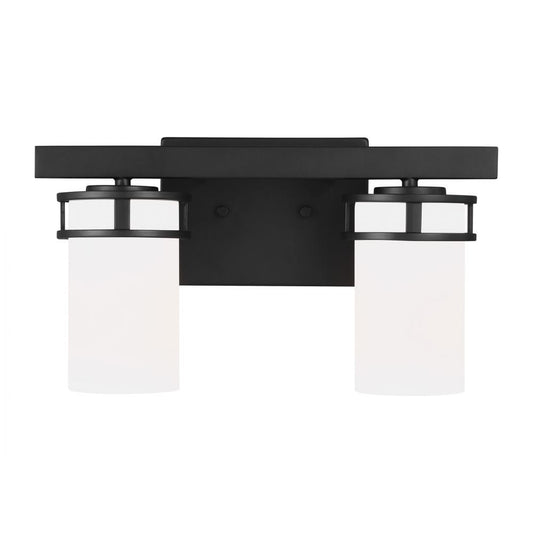 Generation Lighting Robie Two Light Wall / Bath Midnight Black