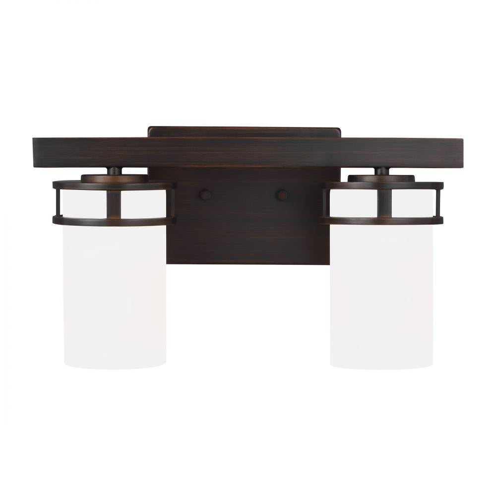 Generation Lighting Robie Two Light Wall / Bath Brushed Nickel