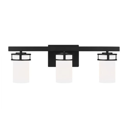 Generation Lighting Robie Three Light Wall / Bath Midnight Black