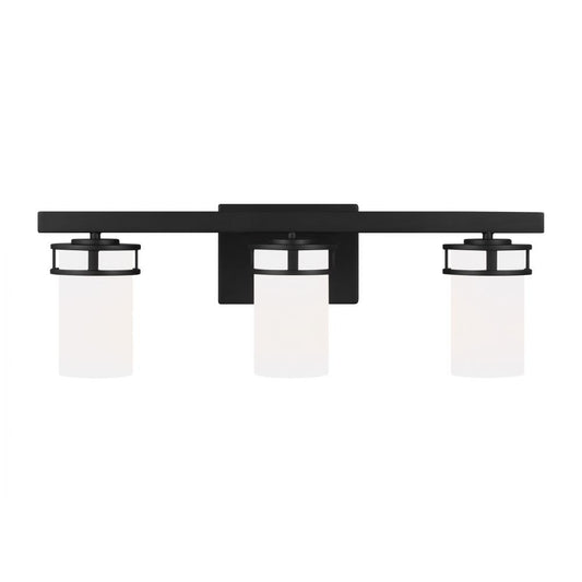Generation Lighting Robie Three Light Wall / Bath Midnight Black