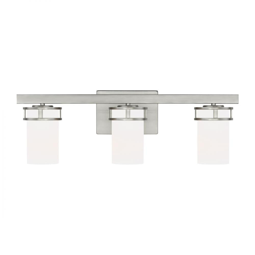 Generation Lighting Robie Three Light Wall / Bath Brushed Nickel