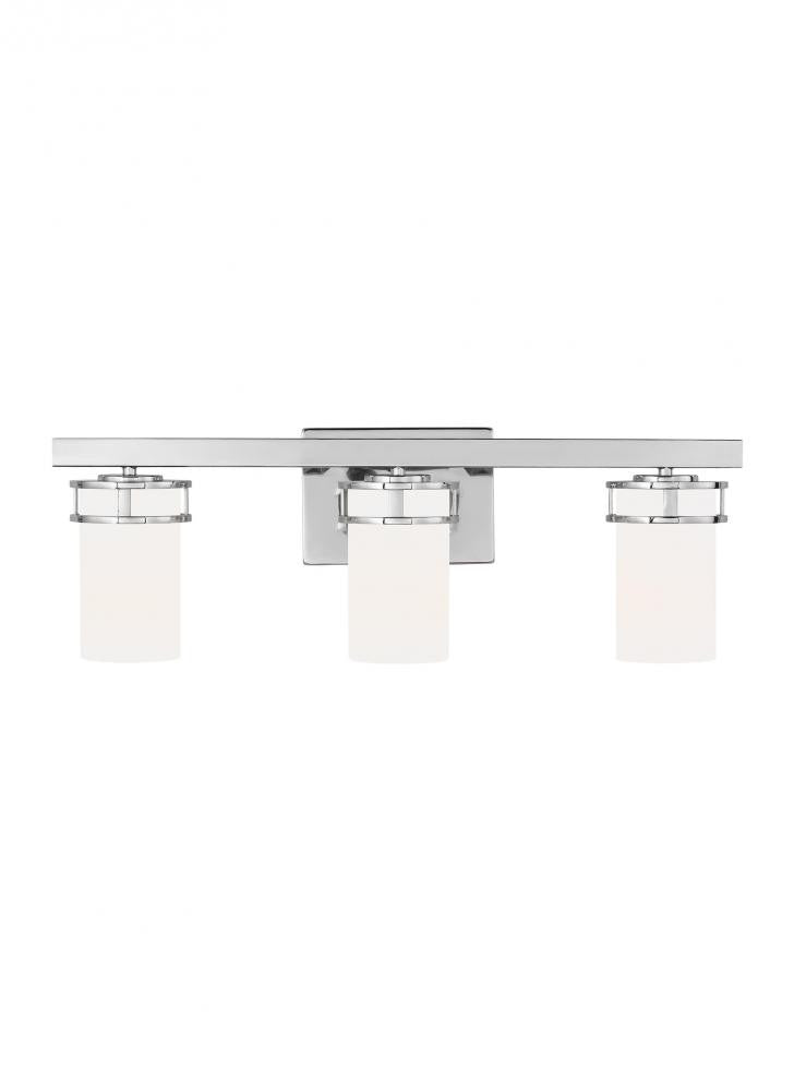 Generation Lighting Robie Three Light Wall / Bath Chrome