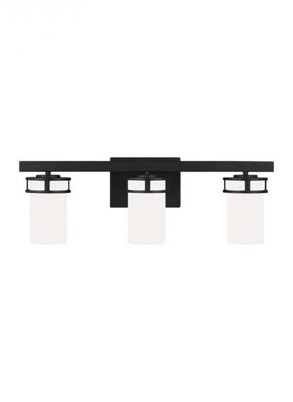 Generation Lighting Robie Three Light Wall / Bath Midnight Black