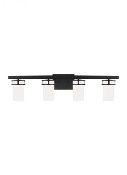 Generation Lighting Robie Four Light Wall / Bath Midnight Black