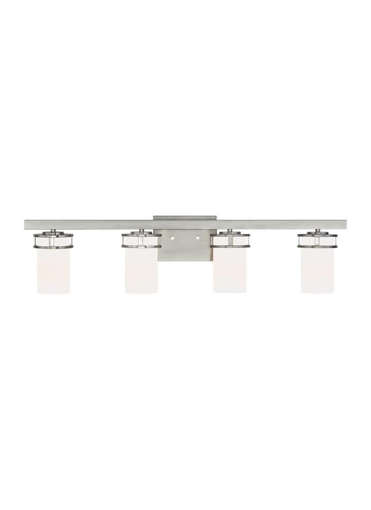 Generation Lighting Robie Four Light Wall / Bath Brushed Nickel