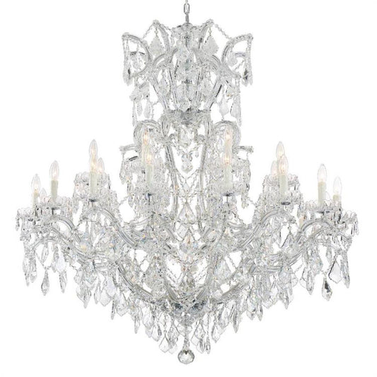 Crystorama Maria Theresa 25 Light Chandelier Polished Chrome