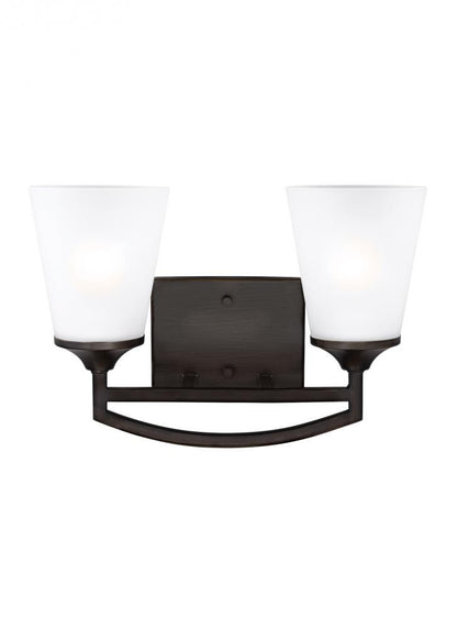 Generation Lighting Hanford Two Light Wall / Bath Bronze