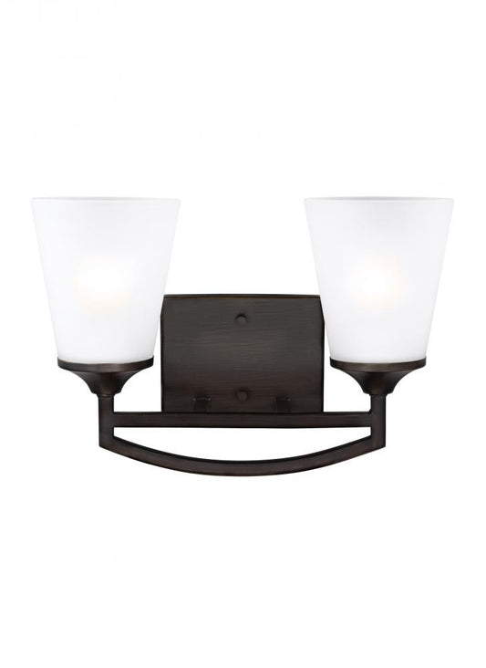 Generation Lighting Hanford Two Light Wall / Bath Bronze