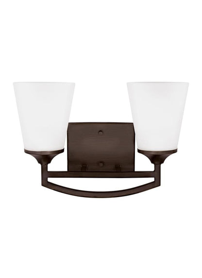 Generation Lighting Hanford Two Light Wall / Bath Bronze