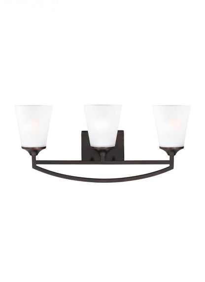 Generation Lighting Hanford Three Light Wall / Bath Bronze