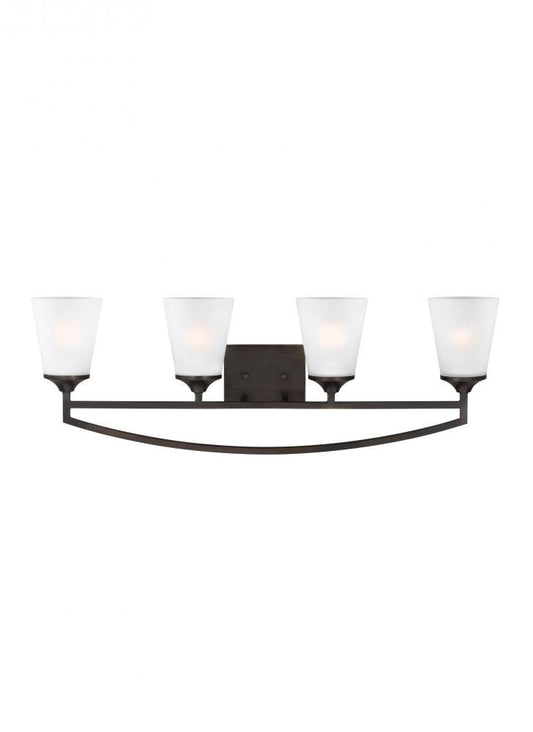 Generation Lighting Hanford Four Light Wall/ Bath Bronze