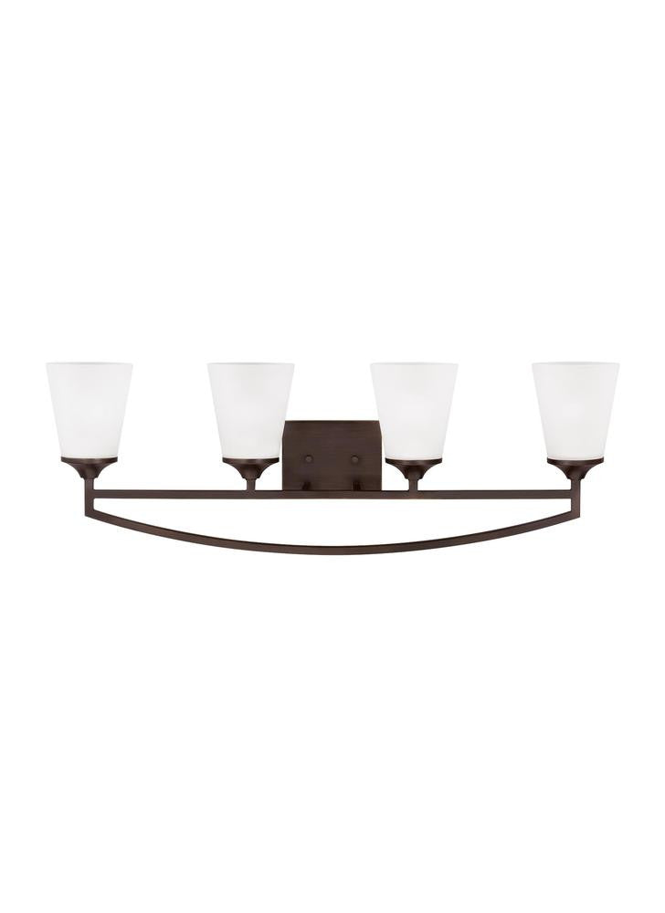 Generation Lighting Hanford Four Light Wall / Bath Burnt Sienna
