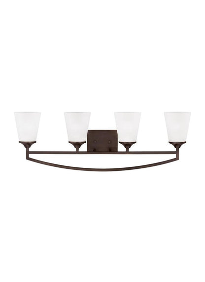 Generation Lighting Hanford Four Light Wall / Bath Burnt Sienna