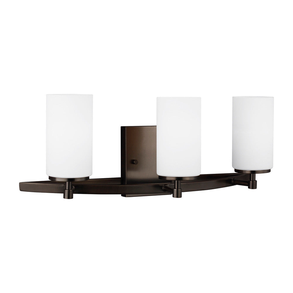 Generation Lighting Alturas Three Light Wall / Bath Brushed Oil Rubbed Bronze