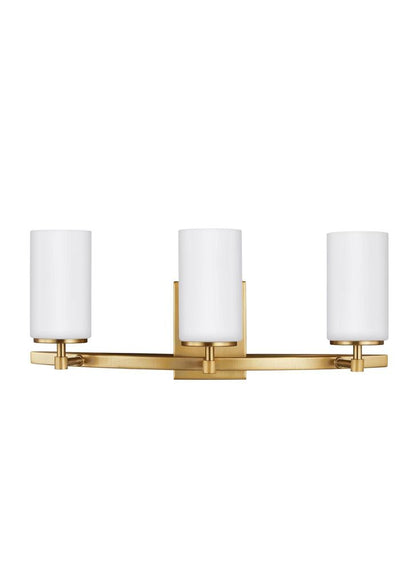 Generation Lighting Alturas Three Light Wall / Bath Satin Brass