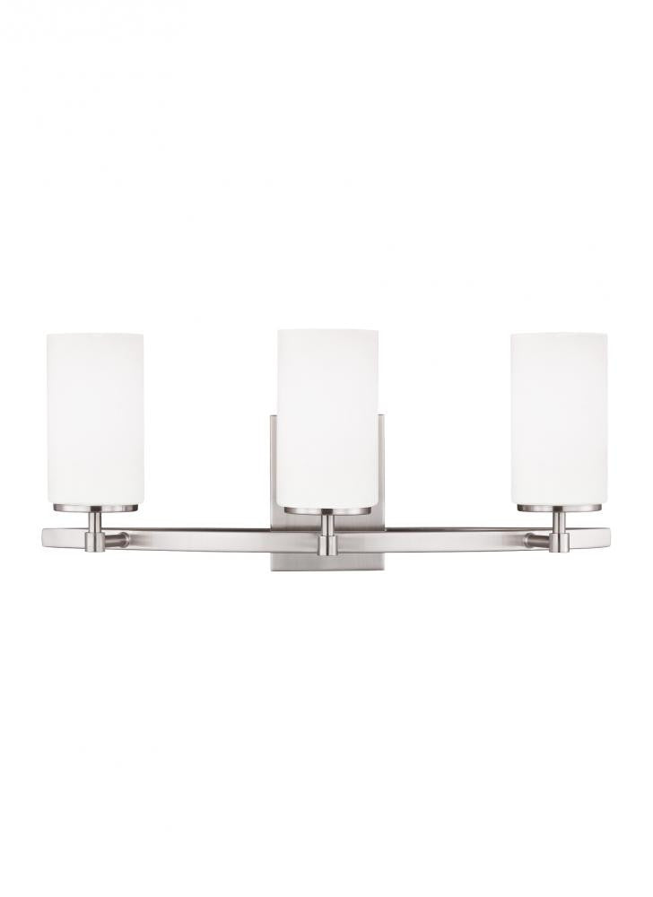Generation Lighting Alturas Three Light Wall / Bath Brushed Nickel