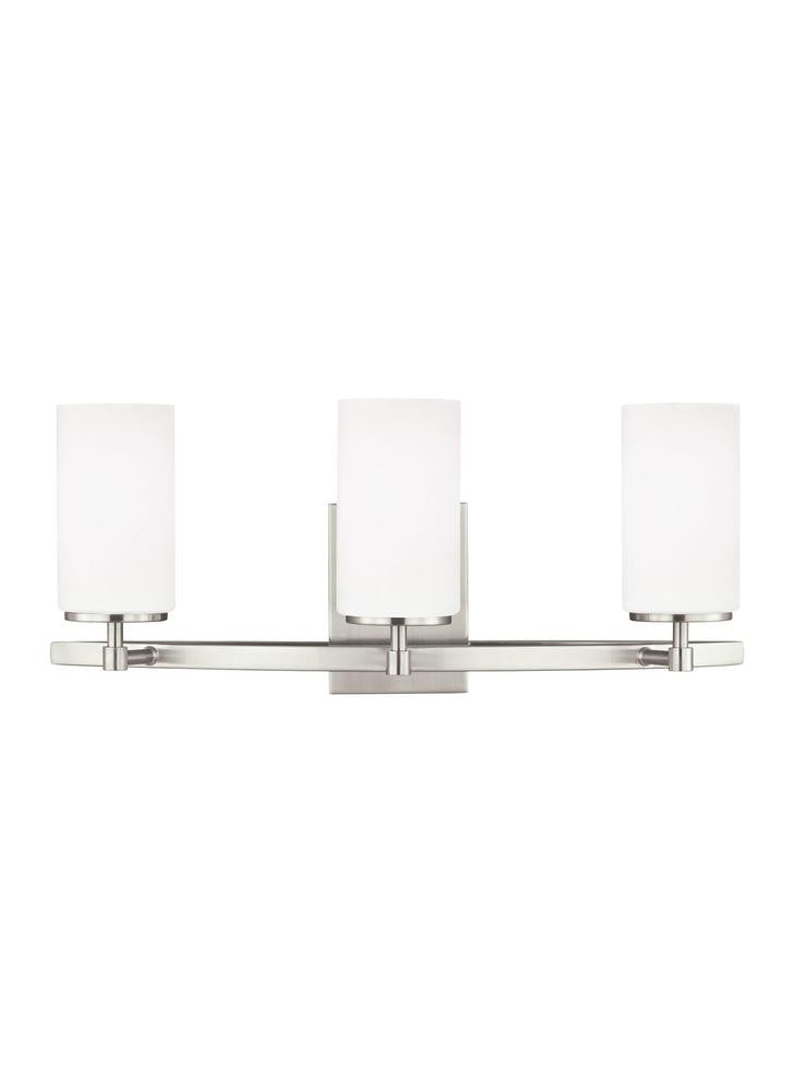 Generation Lighting Alturas Three Light Wall / Bath Brushed Nickel
