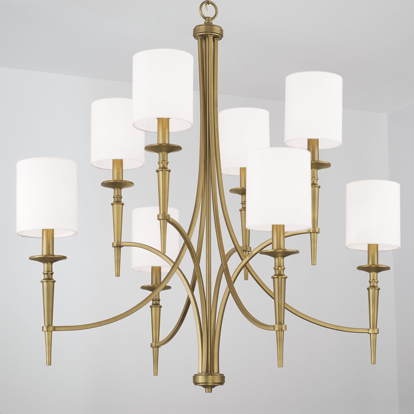 Capital Abbie 8-Light Chandelier in Aged Brass