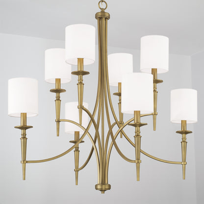 Capital Abbie 8-Light Chandelier in Aged Brass