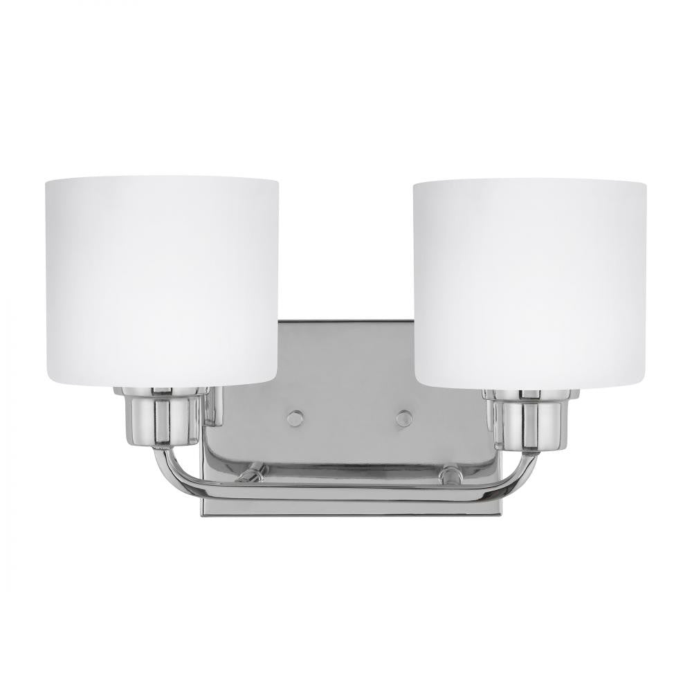 Generation Lighting Canfield Two Light Wall / Bath Chrome