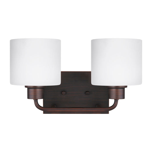 Generation Lighting Canfield Two Light Wall / Bath Bronze