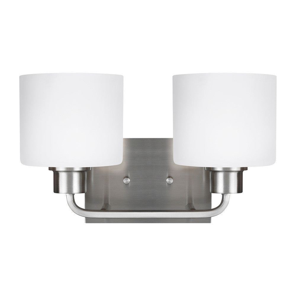 Generation Lighting Canfield Two Light Wall / Bath Brushed Nickel