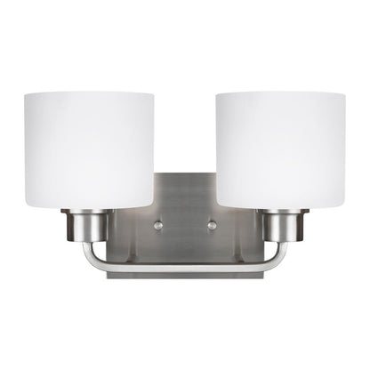 Generation Lighting Canfield Two Light Wall / Bath Brushed Nickel