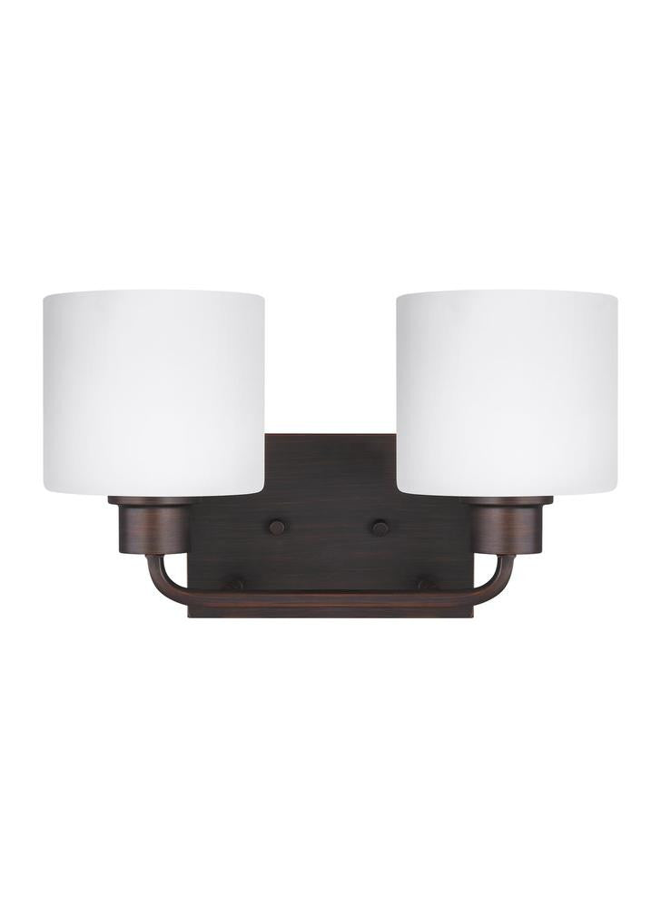 Generation Lighting Canfield Two Light Wall / Bath Bronze