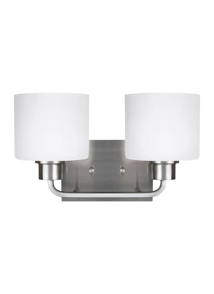 Generation Lighting Canfield Two Light Wall / Bath Brushed Nickel