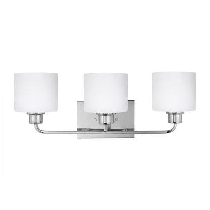 Generation Lighting Canfield Three Light Wall / Bath Chrome